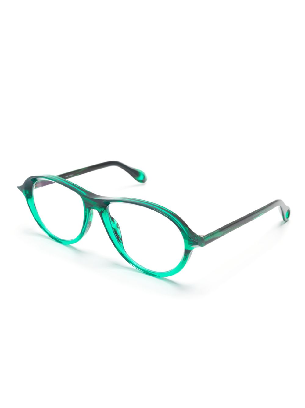 Theo Eyewear Aube bril met rond montuur - Groen