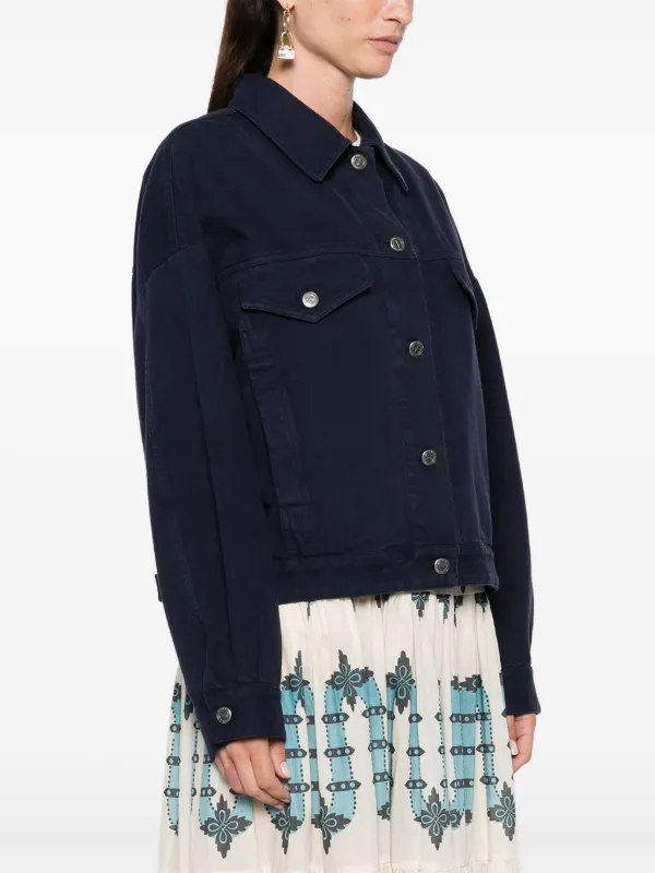 A.P.C. Cally Denim Jacket | Blue | FARFETCH CA