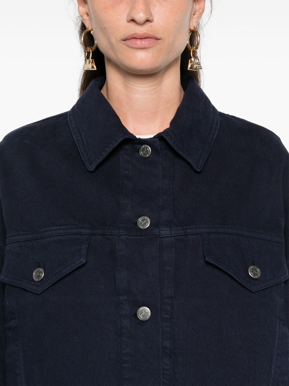 Shop Apc Cally Jacket In Blue