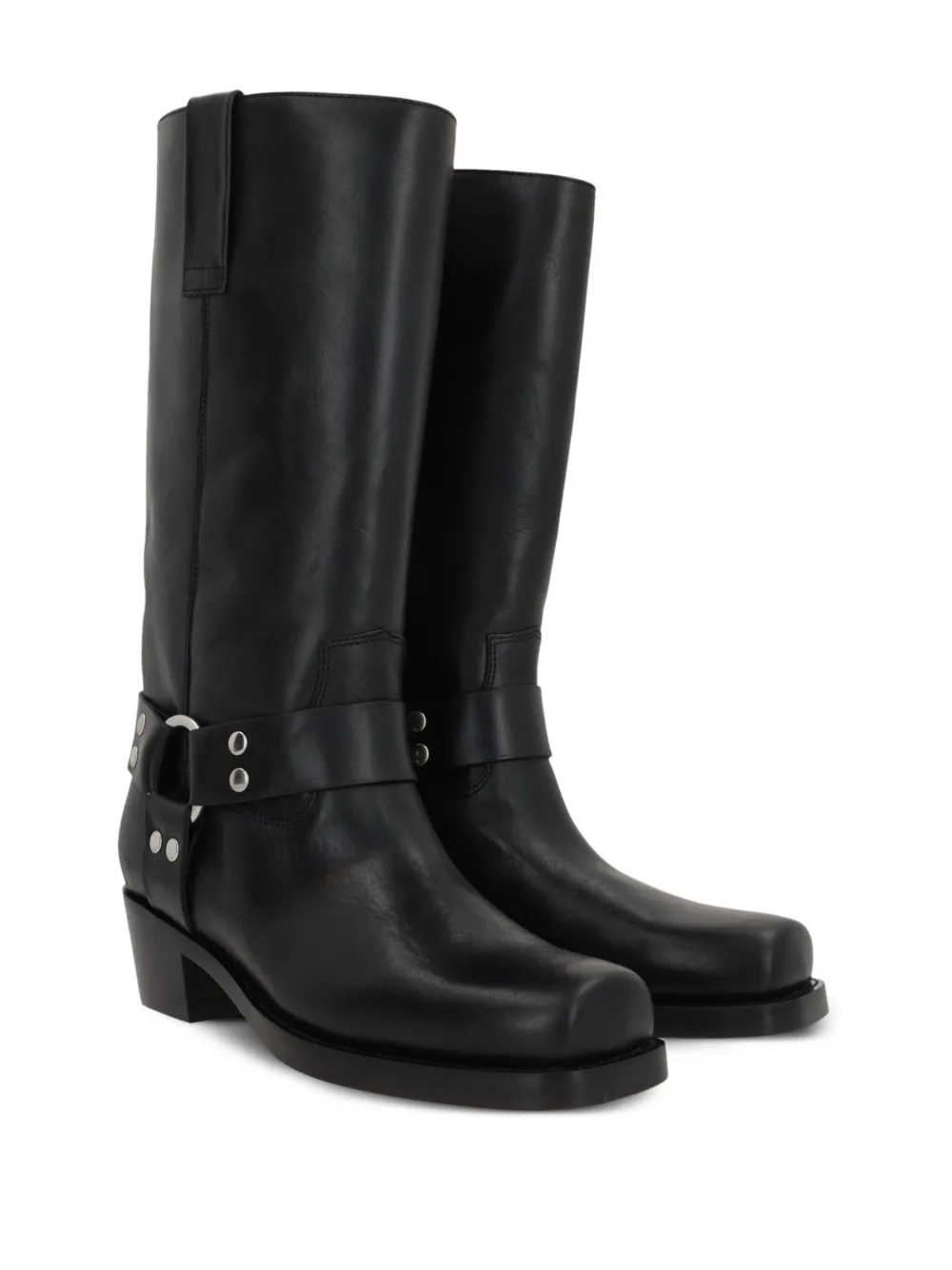 Shop Paris Texas Roxy 45mm Leather Boots In Black