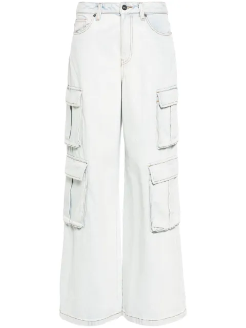 Self-Portrait cargo wide-leg jeans