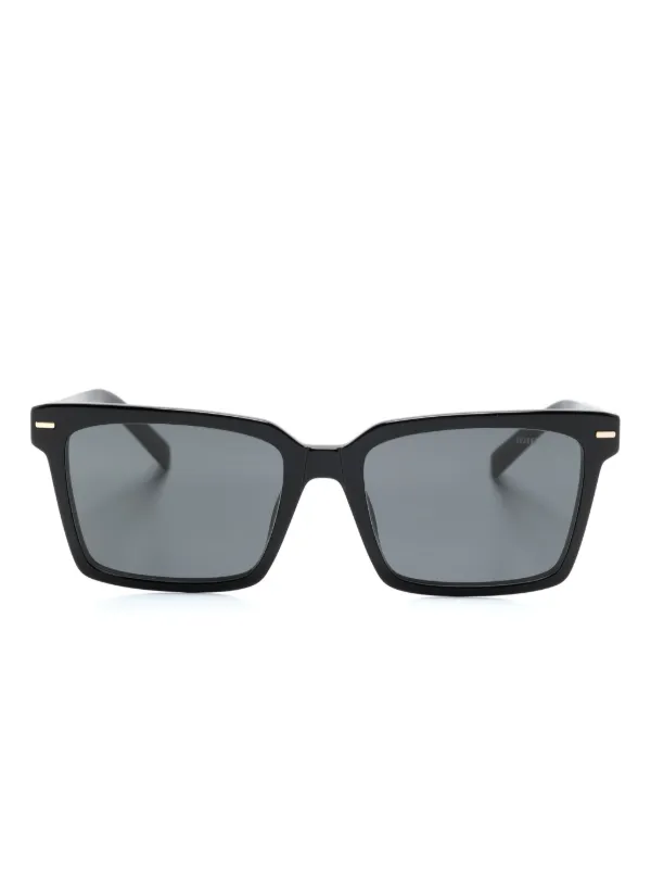 Miu Miu ブラック スクエア サングラス Miu Miu Eyewear スクエアフレーム サングラス | ブラック