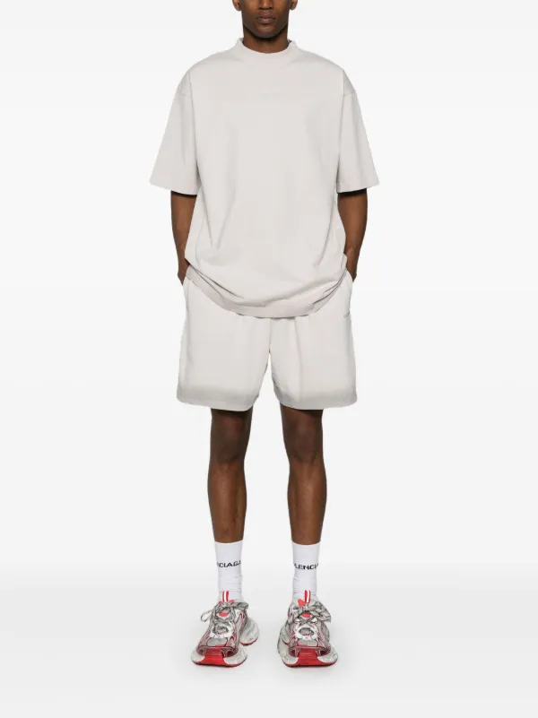 Balenciaga reflective-logo Cotton T-shirt | Neutrals