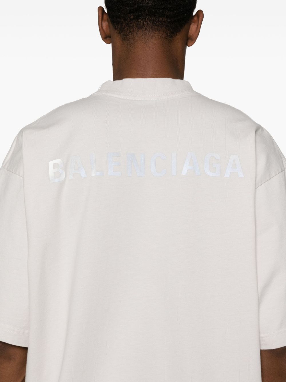 Balenciaga reflective-logo cotton T-shirt Women