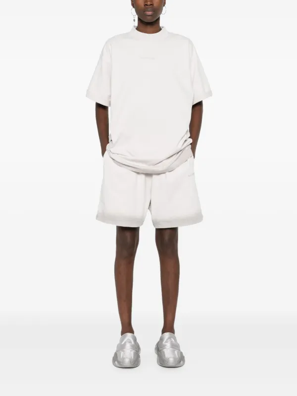 Balenciaga reflective-logo Cotton T-shirt | Neutrals | FARFETCH