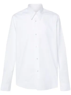 Maison Margiela four-stitch Cotton Shirt | White | FARFETCH