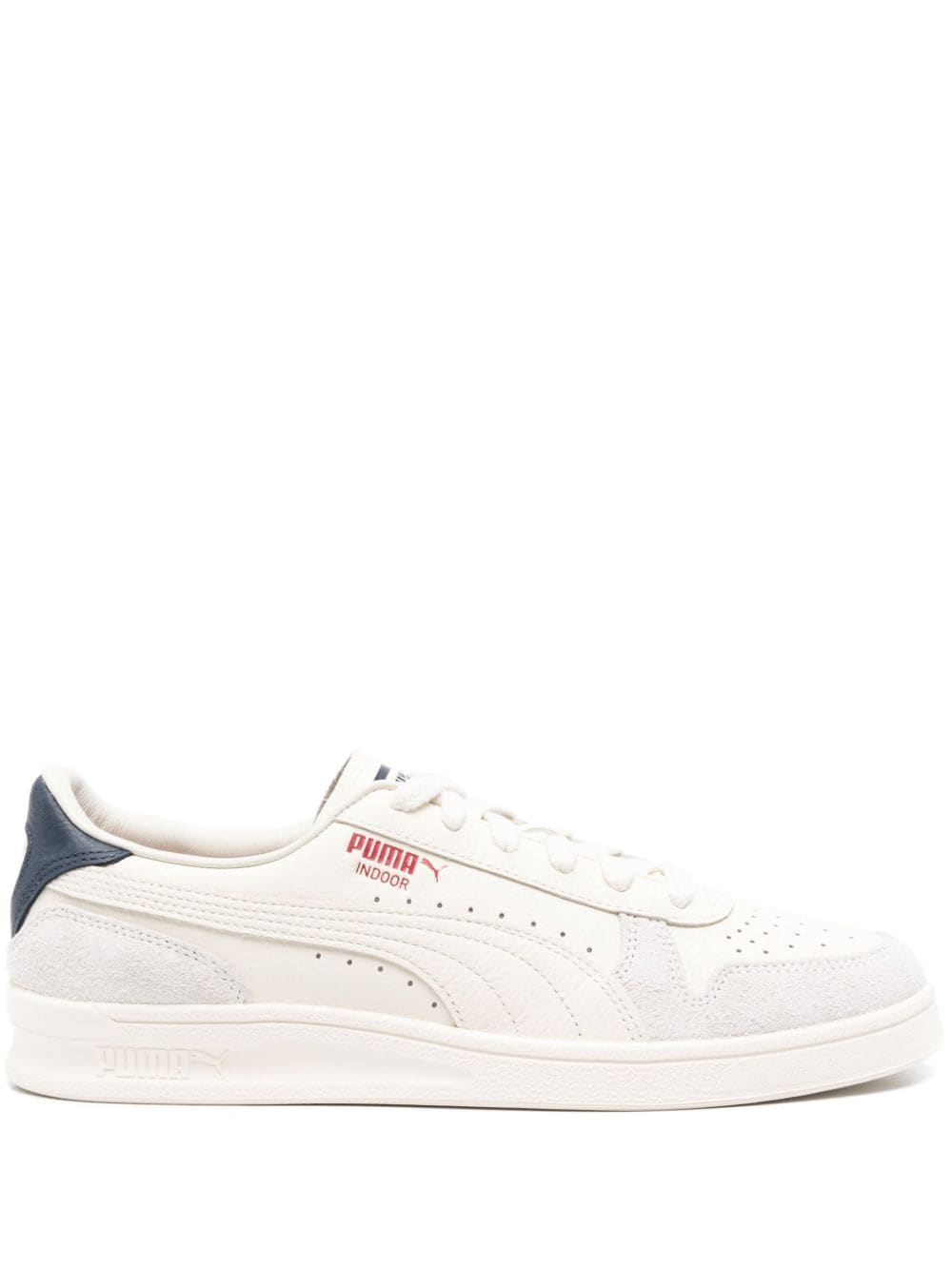 PUMA Indoor leather sneakers Neutrals