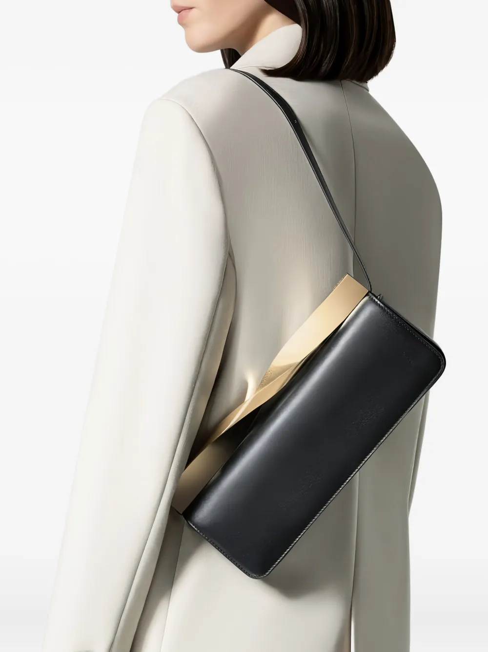 Aquazzura leather shoulder bag - Zwart