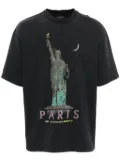 Balenciaga Paris Liberty distressed T-shirt - Black