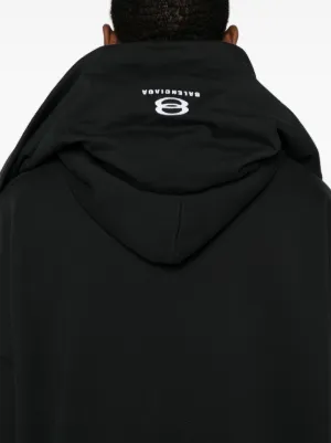 【BALENCIAGA】ワイドフィット ジップアップ パーカー BALENCIAGA】ターン ワイドフィット ジップアップ パーカー