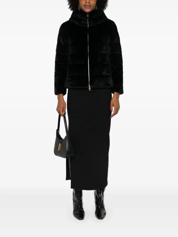 Herno エコファー ジップジャケット | ブラック | FARFETCH JP Herno エコファー ジップジャケット | ブラック | FARFETCH JP