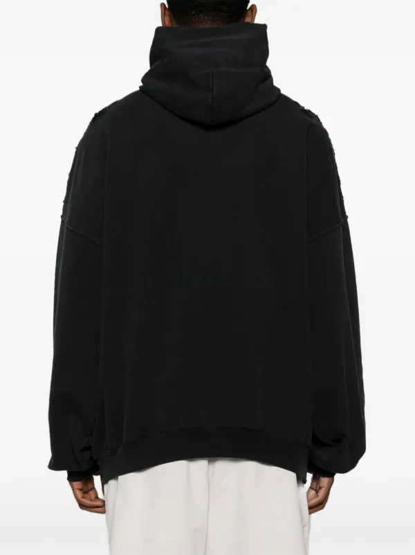 Balenciaga Paris Liberty ダメージ パーカー | ブラック