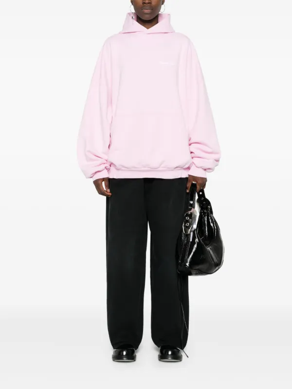 Balenciaga Beverly Hills Embroidered Hoodie | Pink | FARFETCH