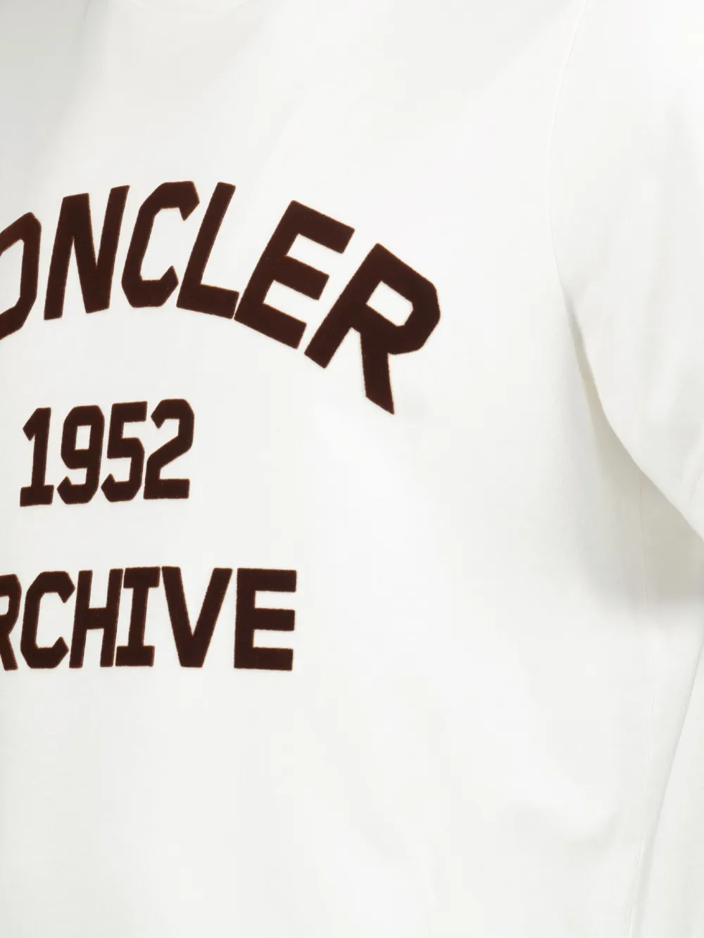 Moncler T-shirt met logoprint Wit