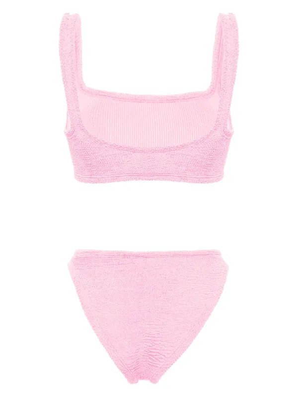 Hunza G Xandra Crinkle Bikini | Pink | FARFETCH