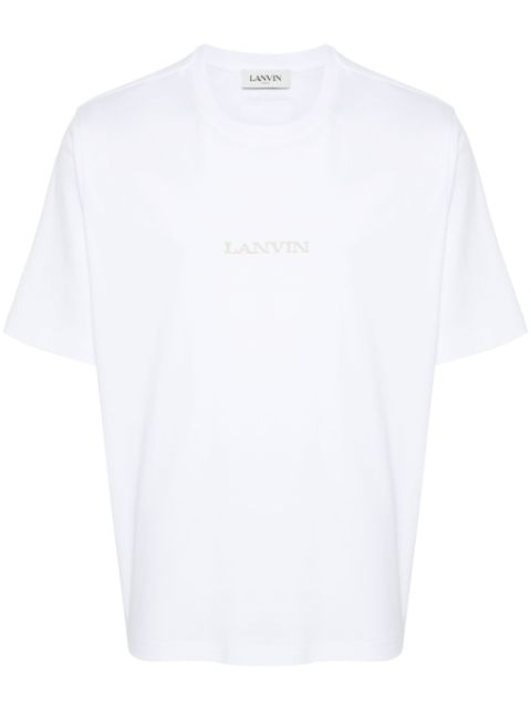 Lanvin logo-embroidered cotton T-shirt Men