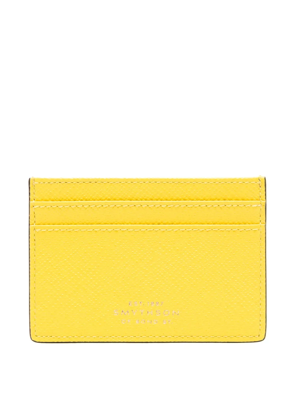 Smythson Flat cardholder - Geel