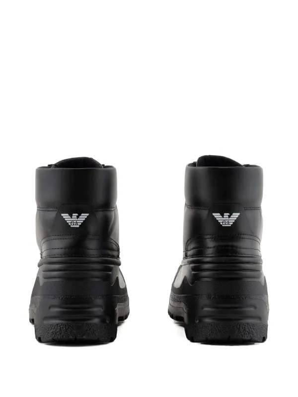 EMPORIO ARMANI レースアップブーツ ブラック ARMANI EXCHANGE ブーツ 「A|X アルマーニ エクスチェンジ