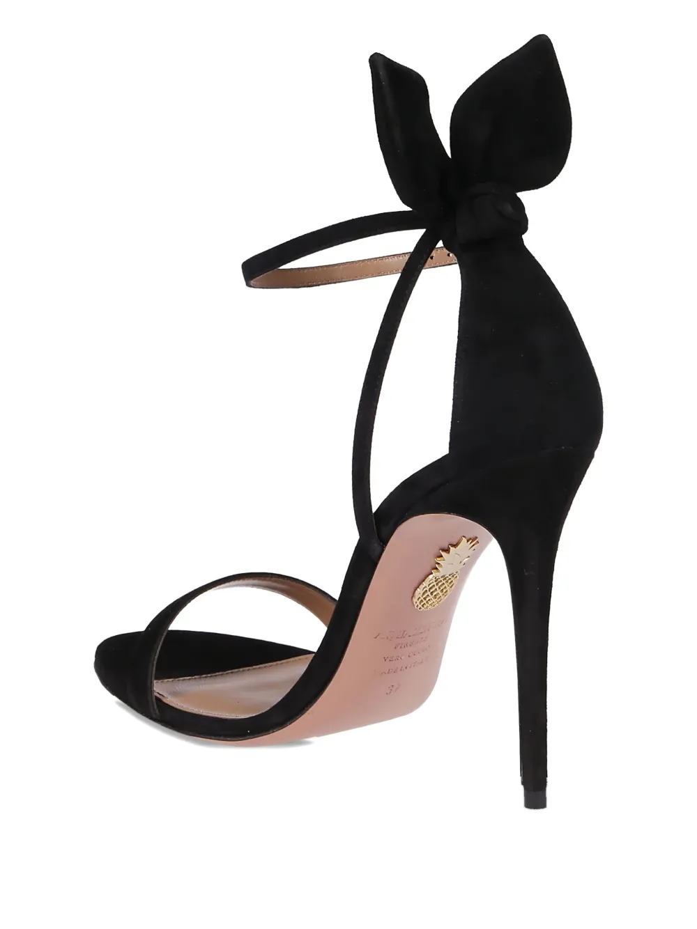 Aquazzura 105mm bow-embellished pumps Black