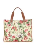 Maison Margiela large floral-print tote bag - Neutrals