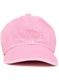 MM6 Maison Margiela signature-numbers embroidered cap - Pink