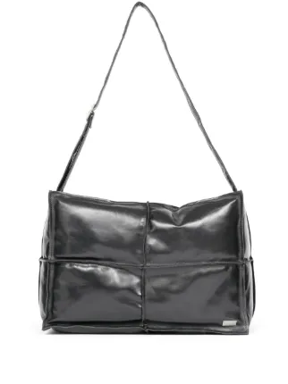 MM6 Maison Margiela ブラックフェイクレザー バッグ MM6 Maison Margiela ブラックフェイクレザー バッグ MM6 Maison