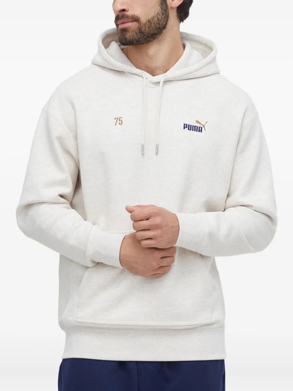 PUMA sudadera con capucha bordada | neutro | Image 1