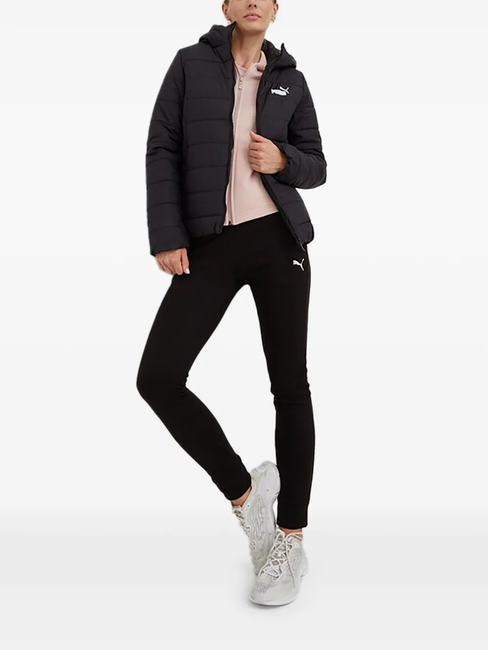 PUMA Donsjack met capuchon Zwart
