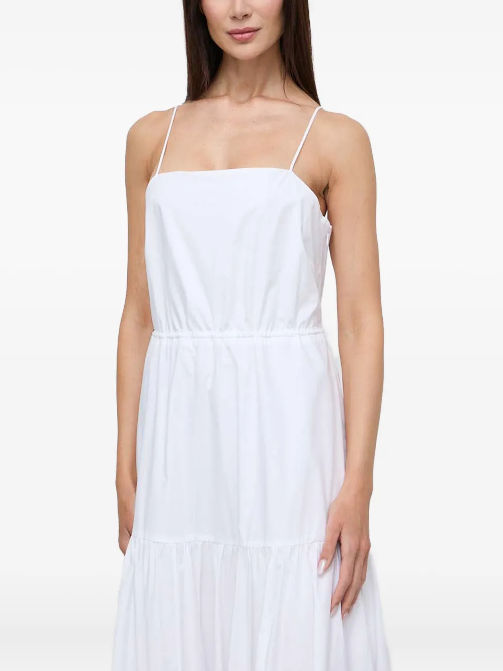 Ivy & Oak Tiered Spaghetti-strap Dress In White