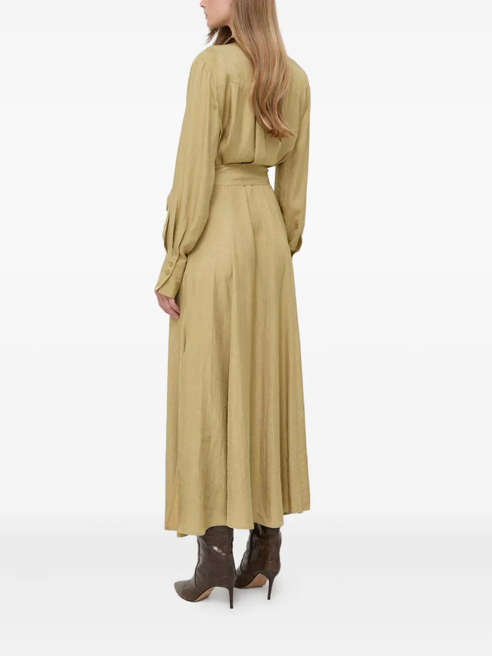 IVY OAK Blousejurk met ceintuur Groen