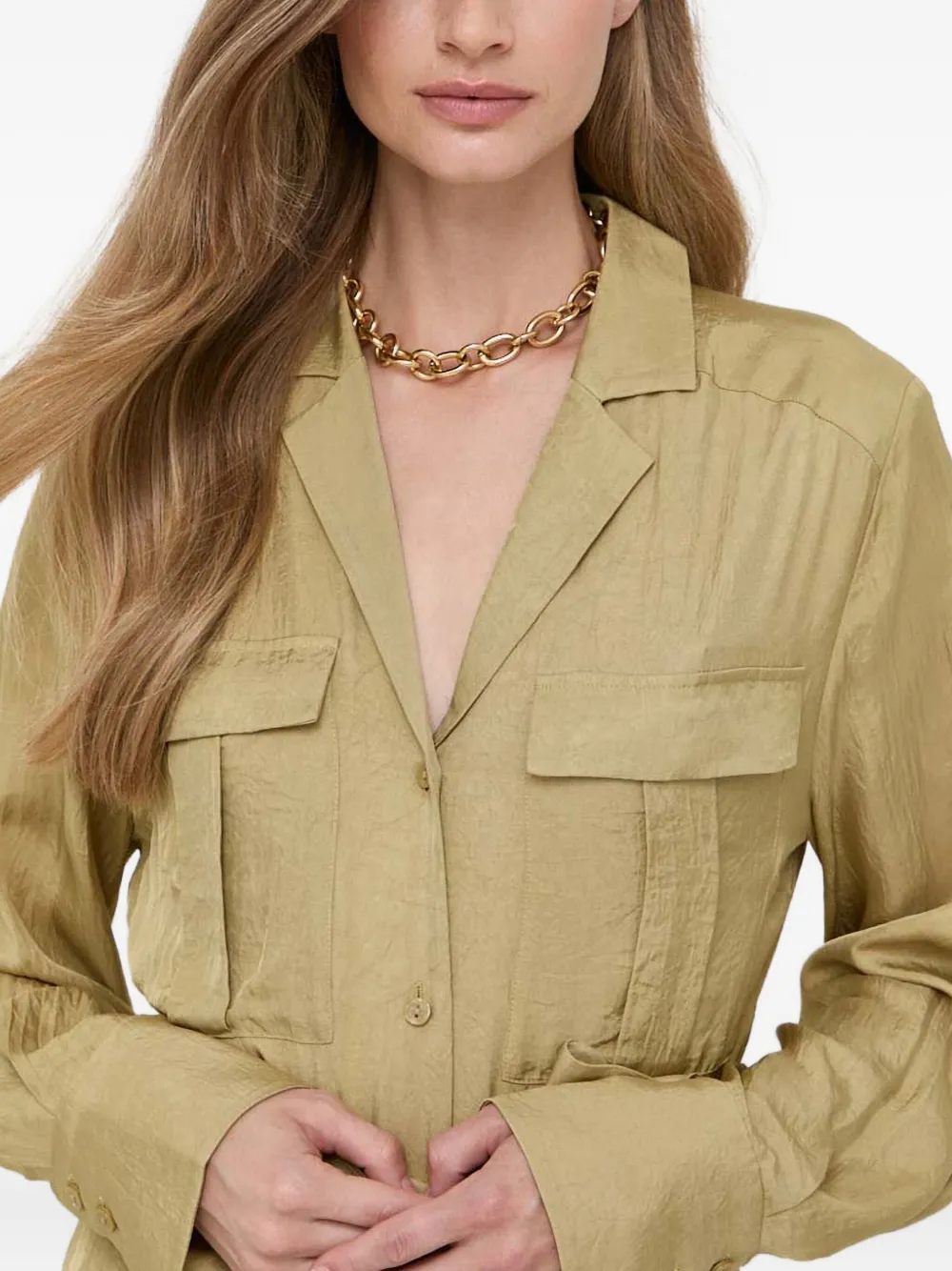 IVY OAK Blousejurk met ceintuur Groen