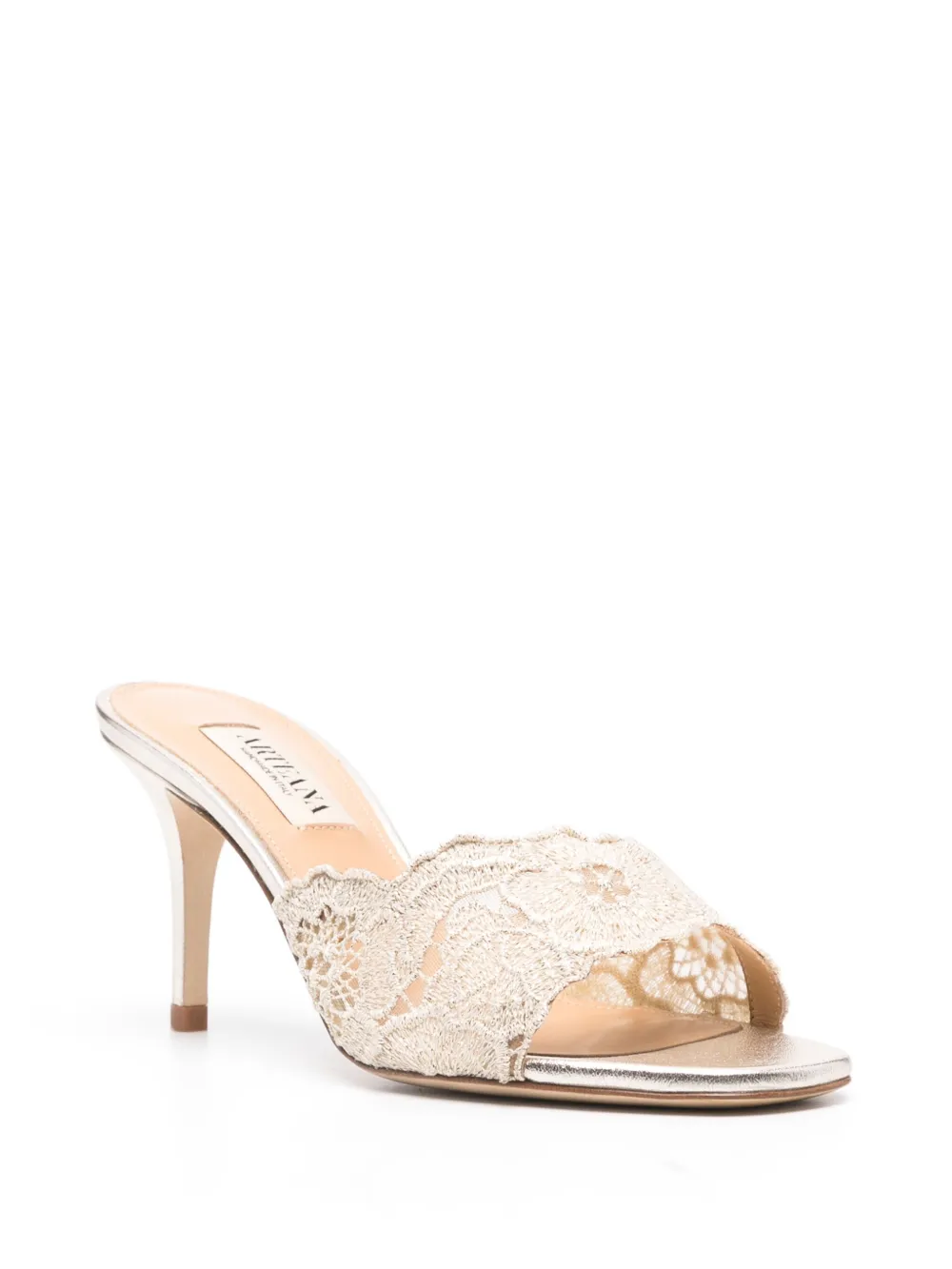 Arteana Como 75mm mules - Groen