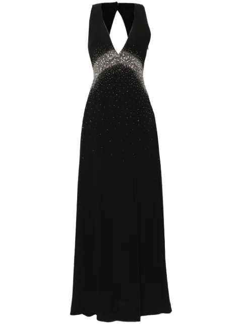 Saiid Kobeisy crystal-embellished open-back dress 