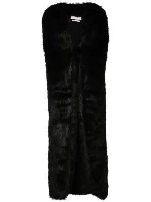 ダウンジャケット・コート Saiid Kobeisy Jet Black Fur Coat Saiid Kobeisy Coats for Women - FARFETCH