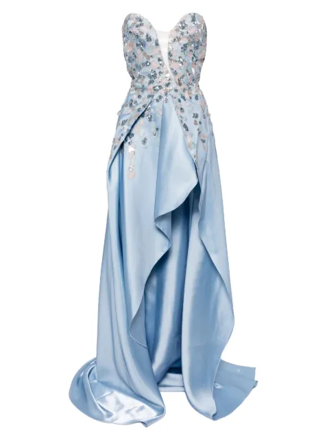 Saiid Kobeisy sequin-embellished strapless dress 