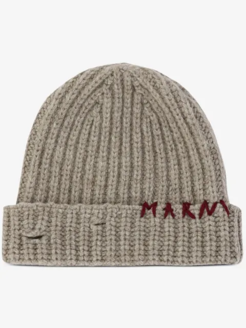 Marni bonnet Shetland à broderies