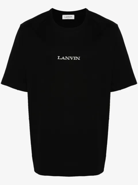 Lanvin logo-embroidered cotton T-shirt