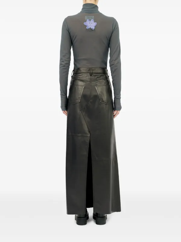 スカート MM6 Maison Margiela Long skirt slits Black Slit Maxi Skirt by MM6 Maison Margiela on Sale