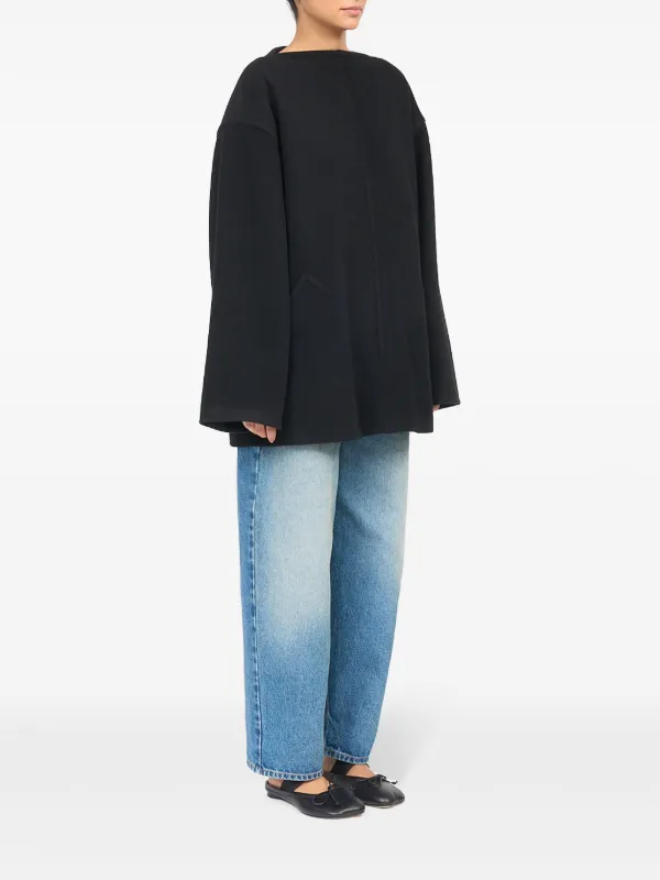【STONE 】ステッチが見えるスウェットシャツ MM6 Maison Margiela ステッチ スウェットシャツ | ブラック