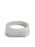 MM6 Maison Margiela Numeric logo signet ring - Silver