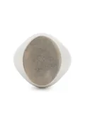 MM6 Maison Margiela oval signet ring - Silver