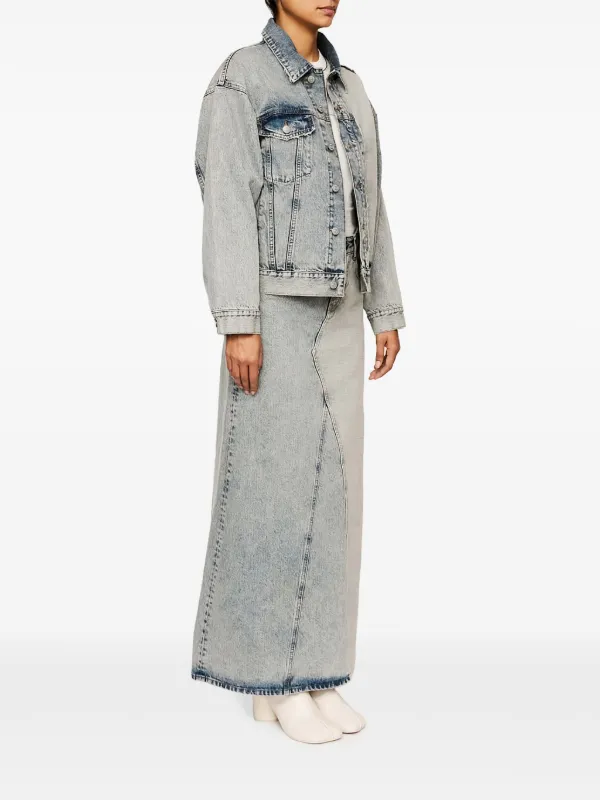 MM6 Maison Margiela ダメージ デニムジャケット | ブルー | FARFETCH JP