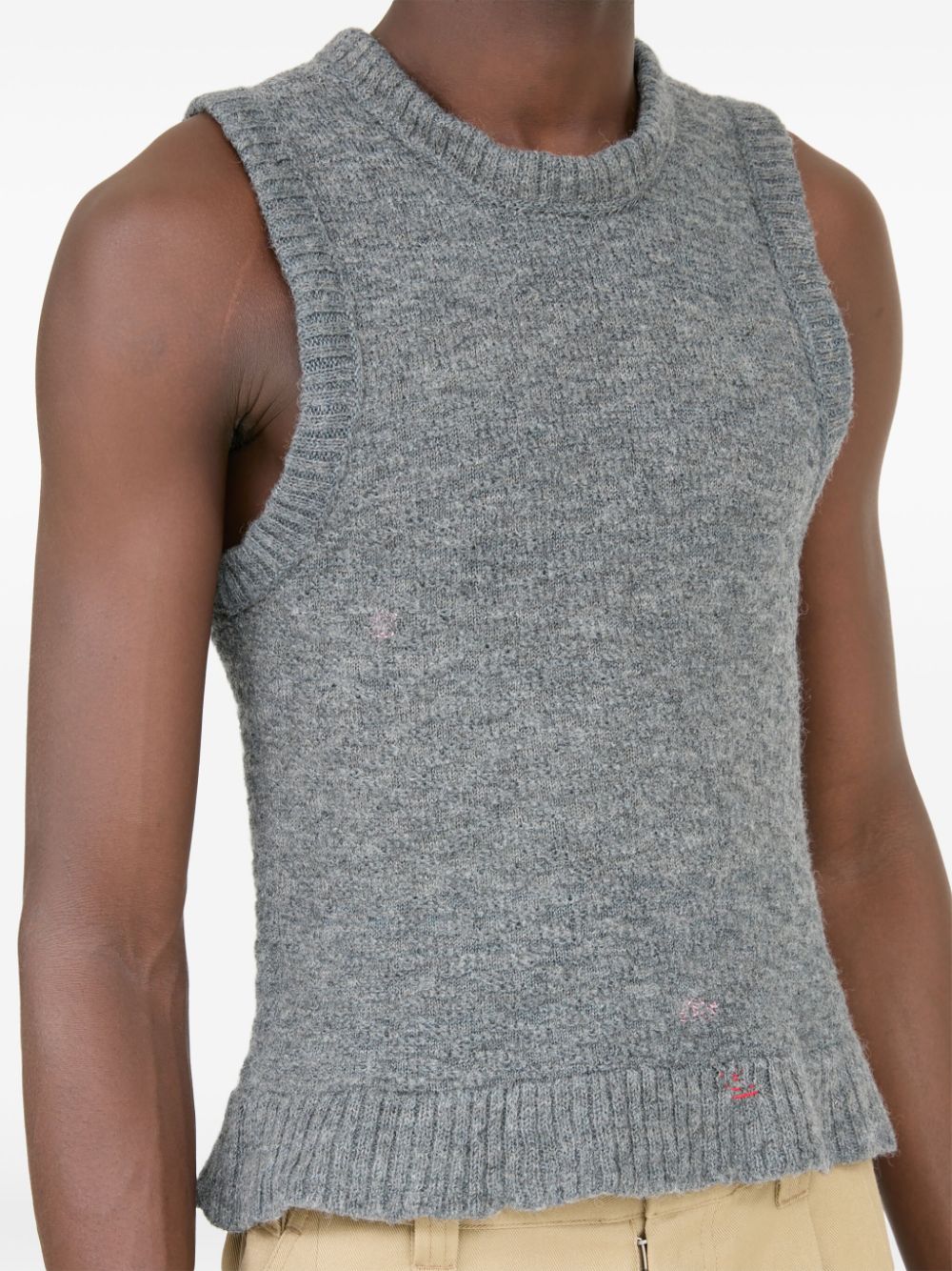 Maison Margiela screw-neck knitted tank top Men