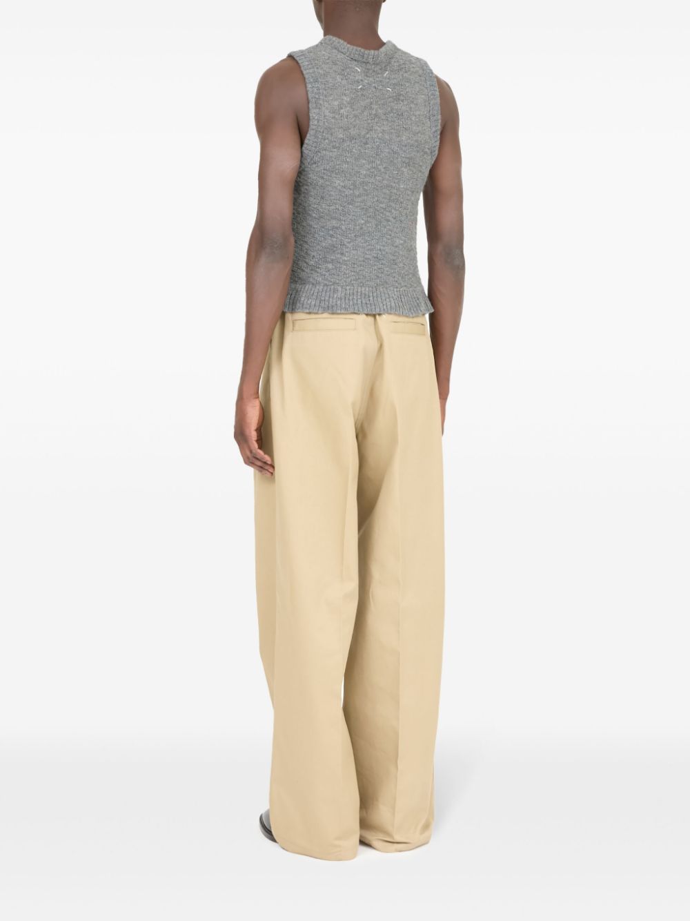 Maison Margiela screw-neck knitted tank top Men