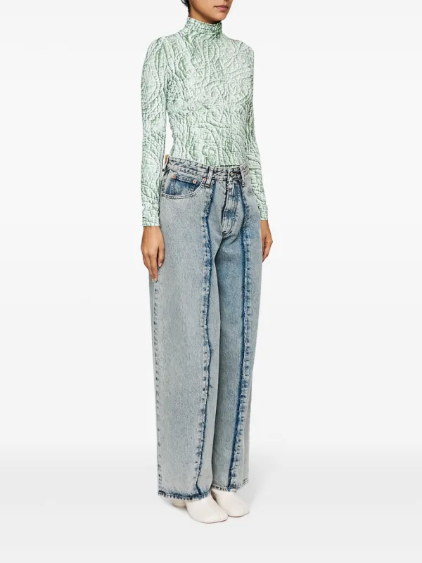 MM6 Maison Margiela ワイドジーンズ | ブルー | FARFETCH JP
