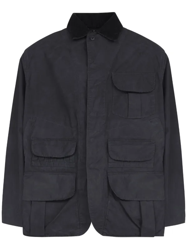 Maison Margiela Waxed Cotton Utility Jacket Black