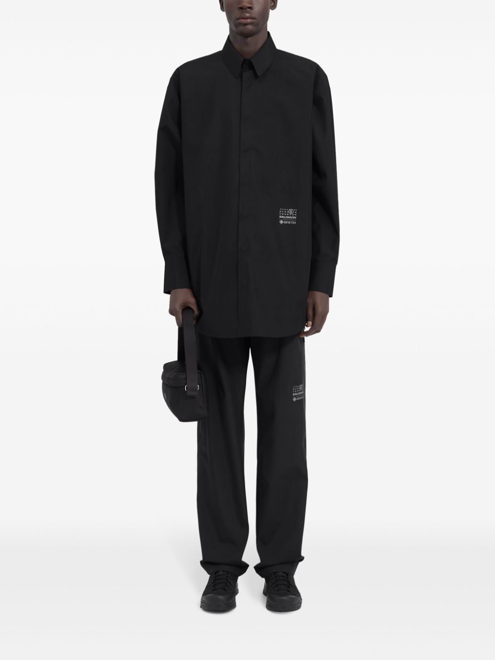 Shop Mm6 Maison Margiela X Salomon X Salomon Gore-tex Shirt In Black