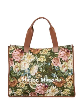 Maison Margiela フローラル トートバッグ | グリーン | FARFETCH JP