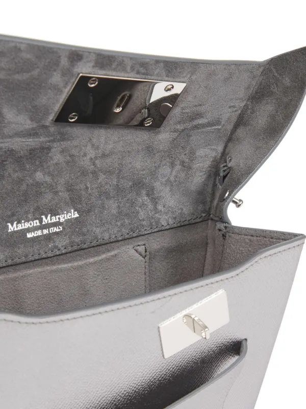 Maison Margiela Small Snatched Classique Shoulder Bag | Grey