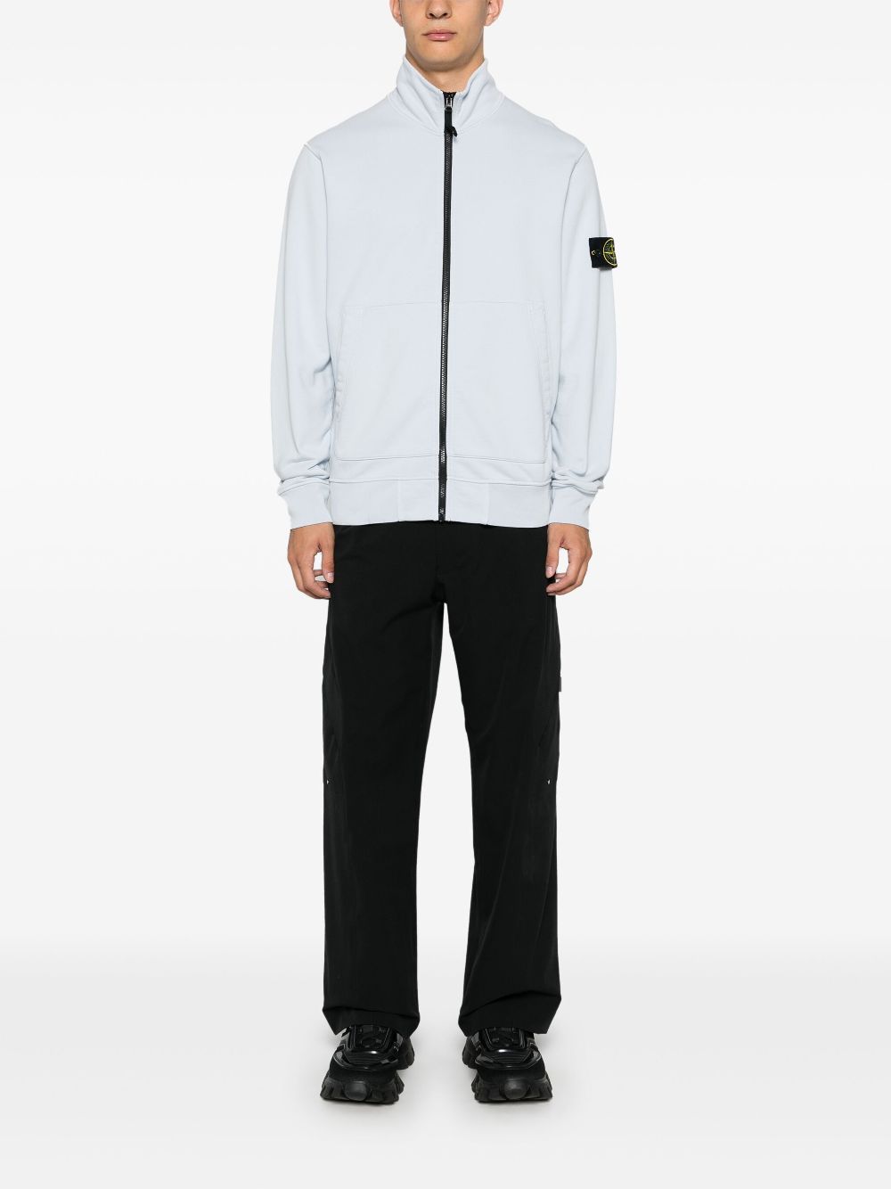 Stone Island Sweater met Compass-logopatch - Blauw